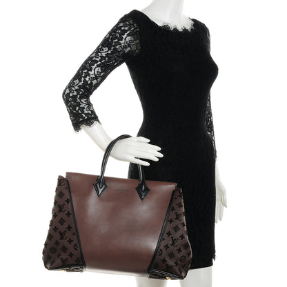 Louis Vuitton Monogram Cuir Orfevre and Veau Cachemire W GM Gris 2 of 8