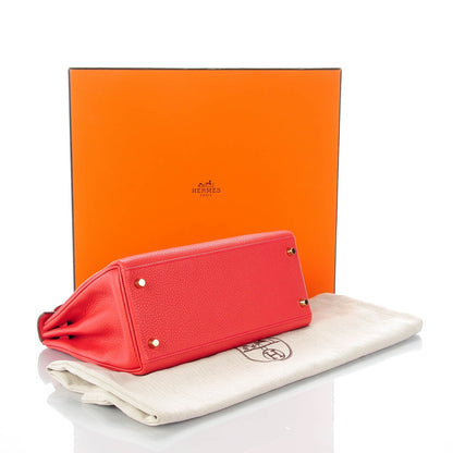 Hermes Taurillon Clemence Kelly Retourne 28 Bougainvillea 4 of 26