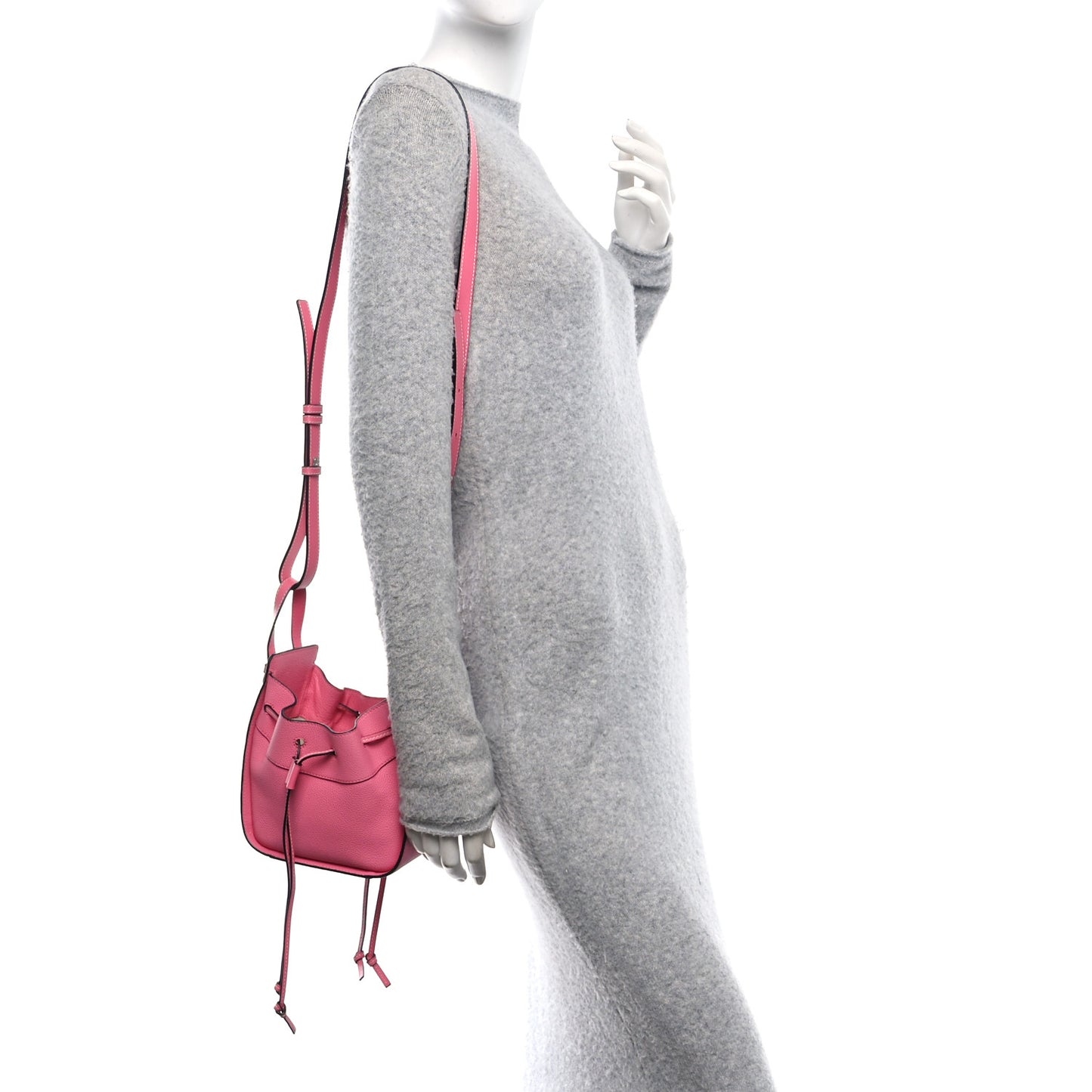 Calfskin Mini Hammock Shoulder Bag Pink
