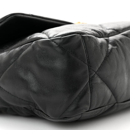 Chanel Goatskin Quilted Large Chanel 19 Flap Black 9 of 12