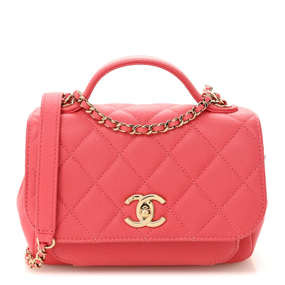 Chanel Caviar Quilted Small Business Affinity Flap Coral 1 of 11