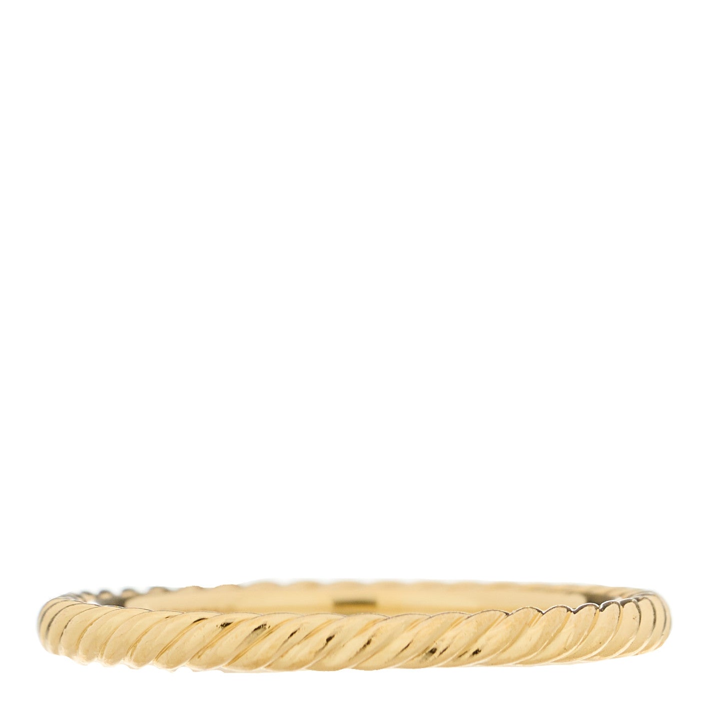 18K Yellow Gold 2mm Cable Classics Band Ring 53/6.5