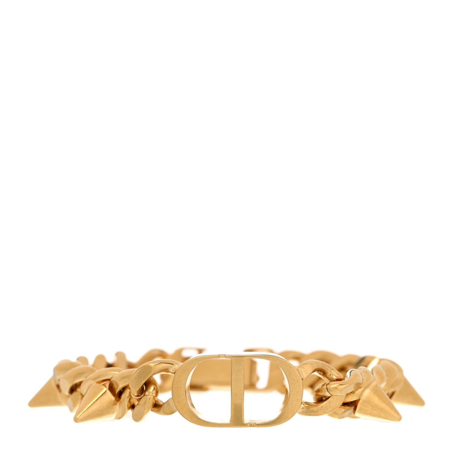 Christian Dior Brass CD Icon Chain Bracelet Gold 1 of 4