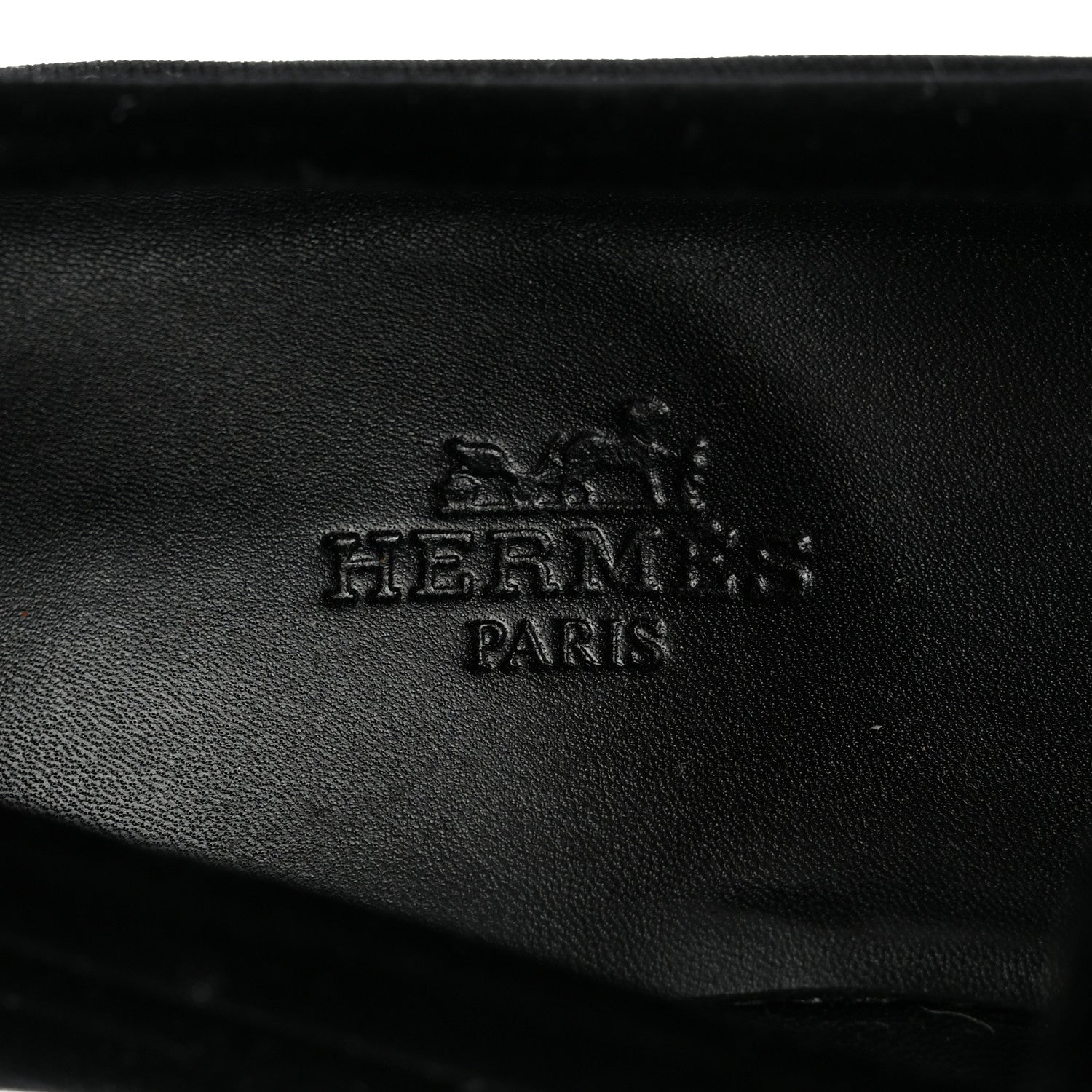 Hermes Velvet Womens Paris Loafers 35 Black 6 of 9