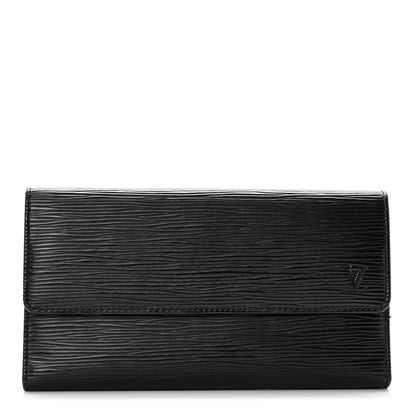 Louis Vuitton Epi Porte Tresor International Wallet Black 1 of 7