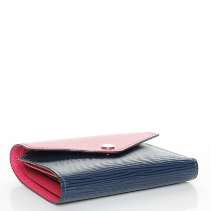 Louis Vuitton Epi Victorine Wallet Indigo Hot Pink 4 of 7