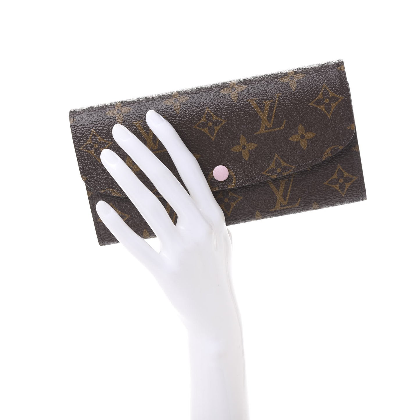 Monogram Emilie Wallet Rose Ballerine