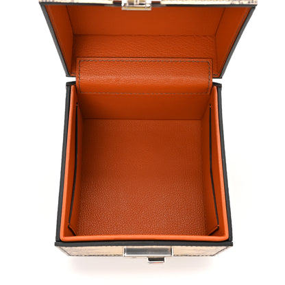 Moynat Lizard Mini Vanity Case Clutch Ivory 6 of 11