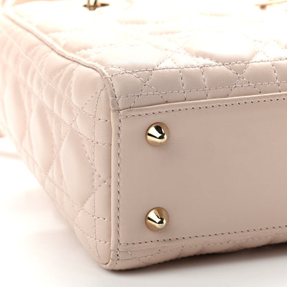 Christian Dior Lambskin Cannage Small Lucky Badges My Lady Dior Pink 9 of 10