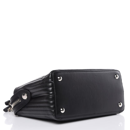 Fendi Shiny Nappa Trapuntata Small DotCom Click Chain Satchel Black 4 of 12