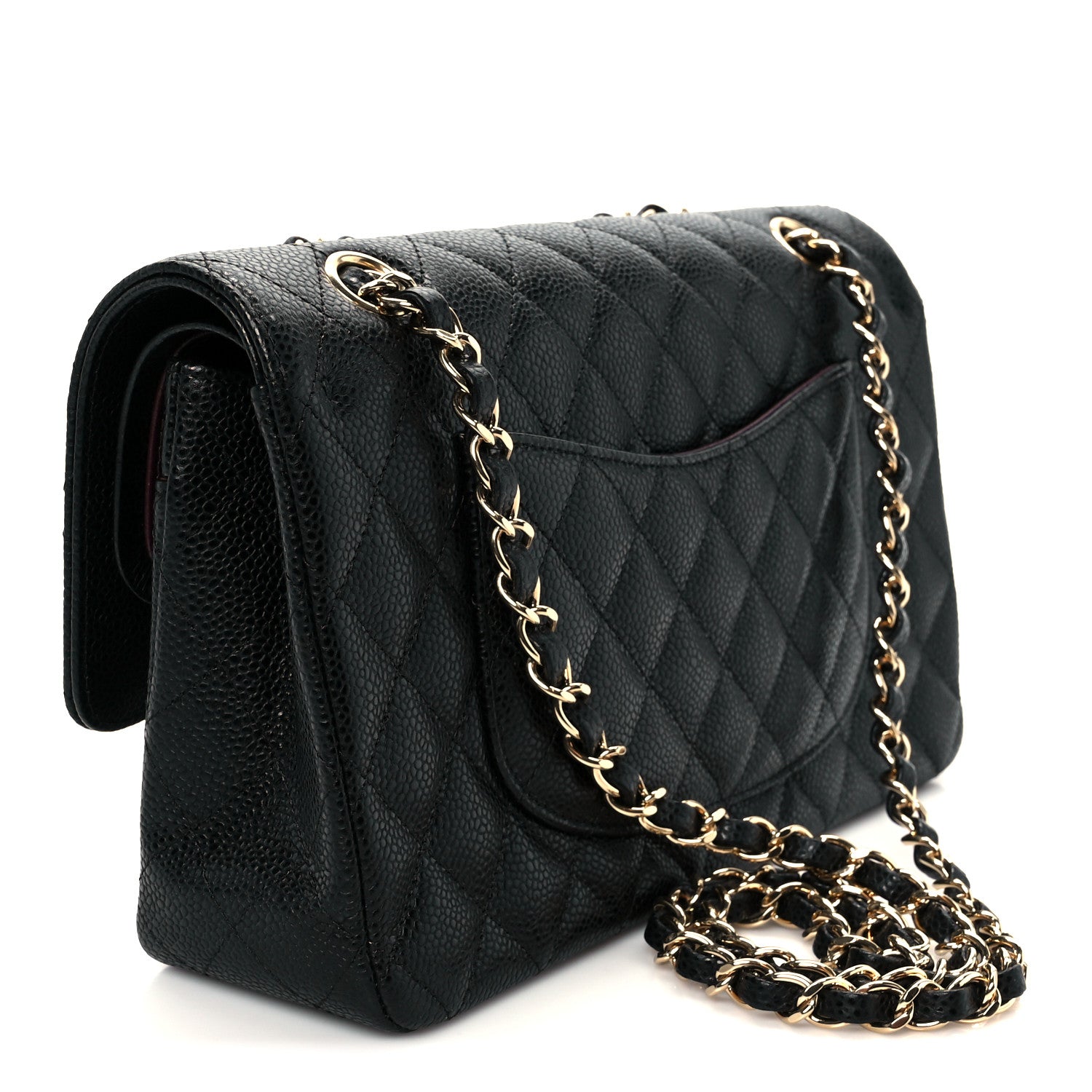Chanel Caviar Quilted Medium Double Flap Black 3 of 12