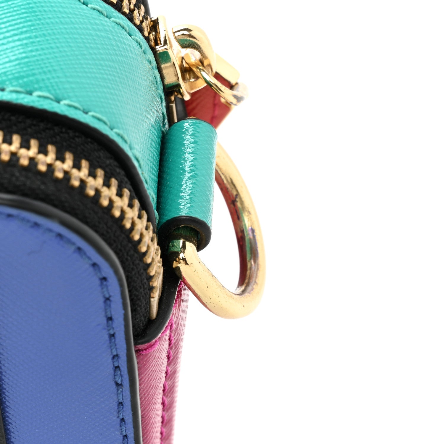 Marc Jacobs Saffiano Small Snapshot Camera Bag Academy Blue Multicolor 10 of 11