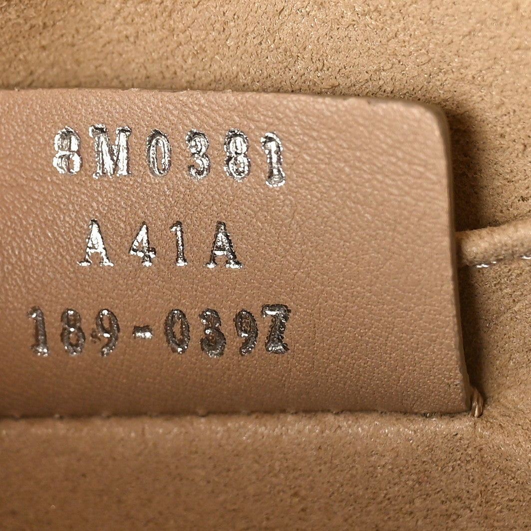 Fendi Vitello Shiny Nappa Bi-Color FF 1974 Lace Up Bow Embossed Small Kan I Shoulder Bag Maya Black Fragola 7 of 10