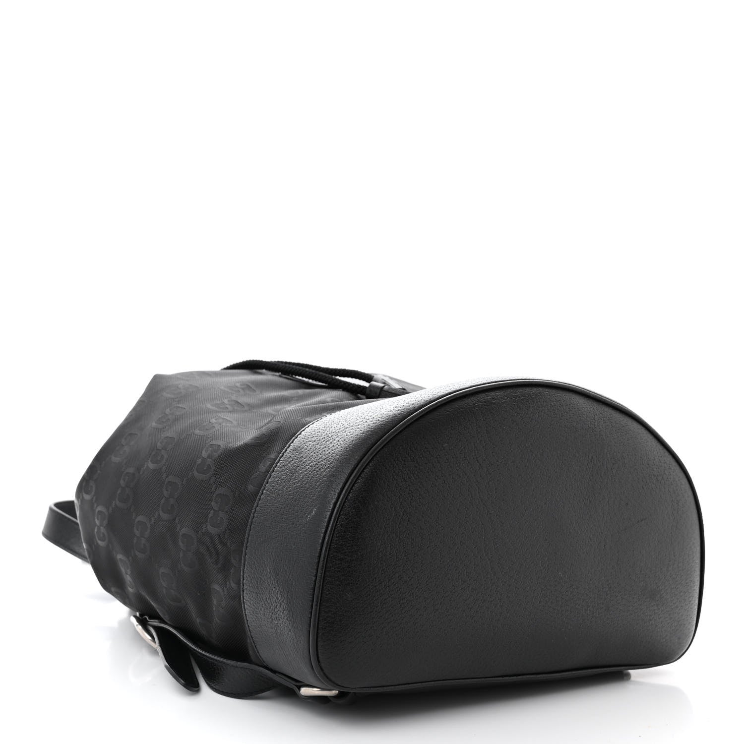 Gucci Econyl Nylon Monogram Off The Grid Drawstring Bucket Backpack Black 4 of 11