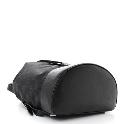 Gucci Econyl Nylon Monogram Off The Grid Drawstring Bucket Backpack Black 4 of 11