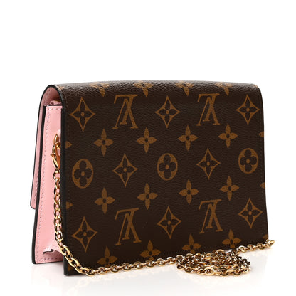 Louis Vuitton Monogram Flore Chain Wallet Rose Ballerine 3 of 10