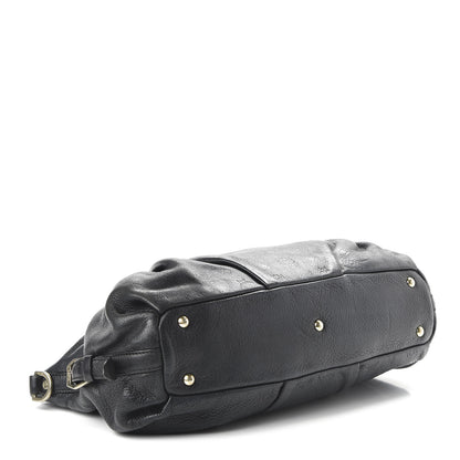 MCM Calfskin Monogram Tote Black 4 of 9