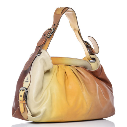 Fendi Agnello Sfumato Doctor B Hobo Bag Multicolor Giallo 3 of 17