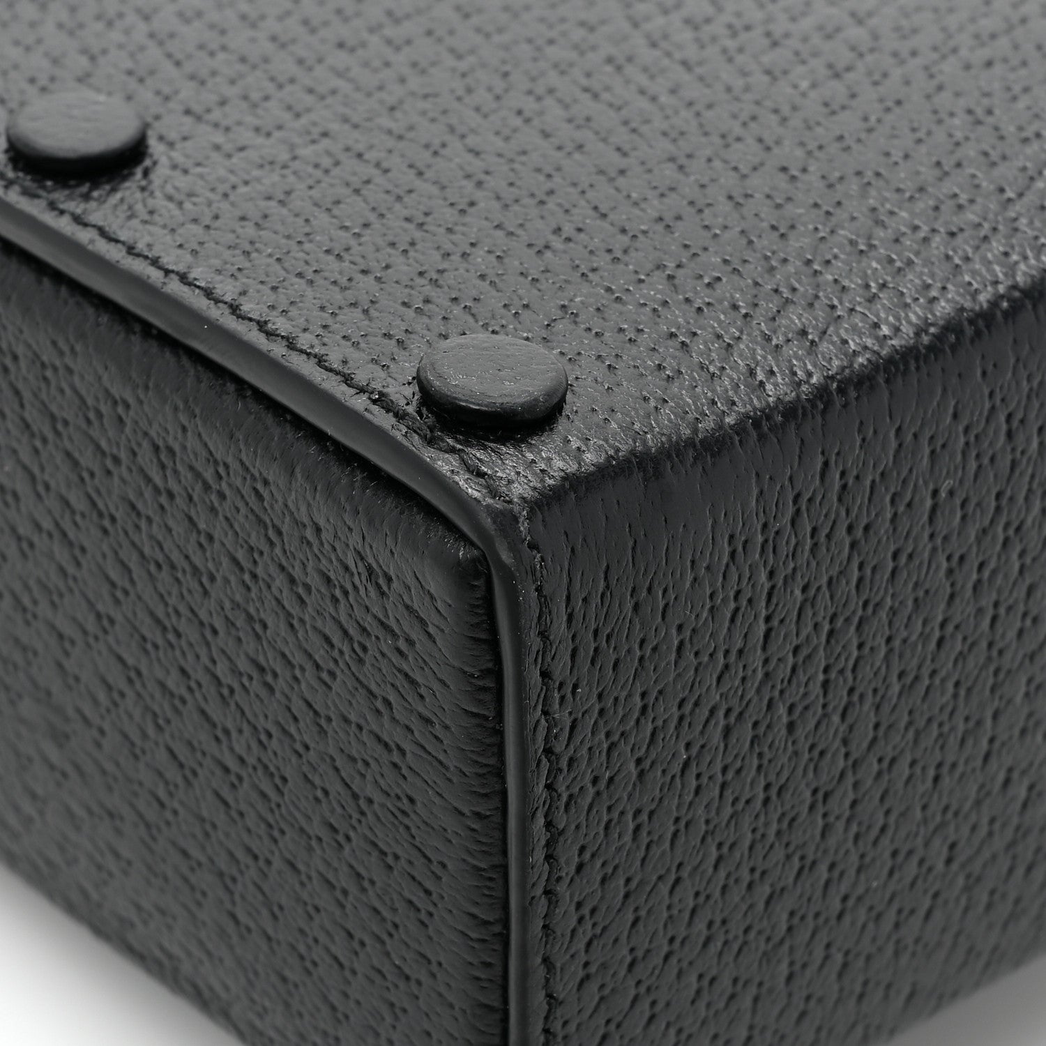 Gucci Textured Dollar Calfskin Mini Horsebit 1955 Crossbody Bag Black 16 of 17