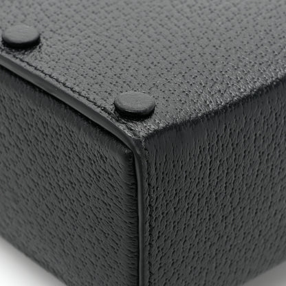 Gucci Textured Dollar Calfskin Mini Horsebit 1955 Crossbody Bag Black 16 of 17