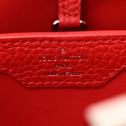 Louis Vuitton Taurillon Capucines PM Rubis 6 of 9