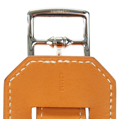 Hermes Barenia 42mm Apple Watch Cuff Fauve 6 of 8