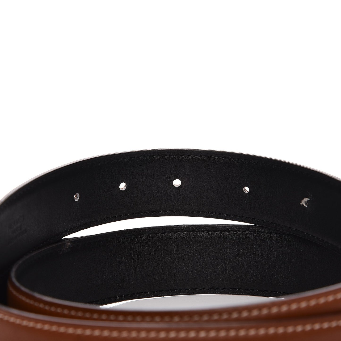 Barenia Chamonix 32mm Belt Strap 90 Fauve Black