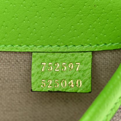 Gucci GG Supreme Monogram Web Small Ophidia Belt Bag Beige Ebony Electric Green 7 of 10