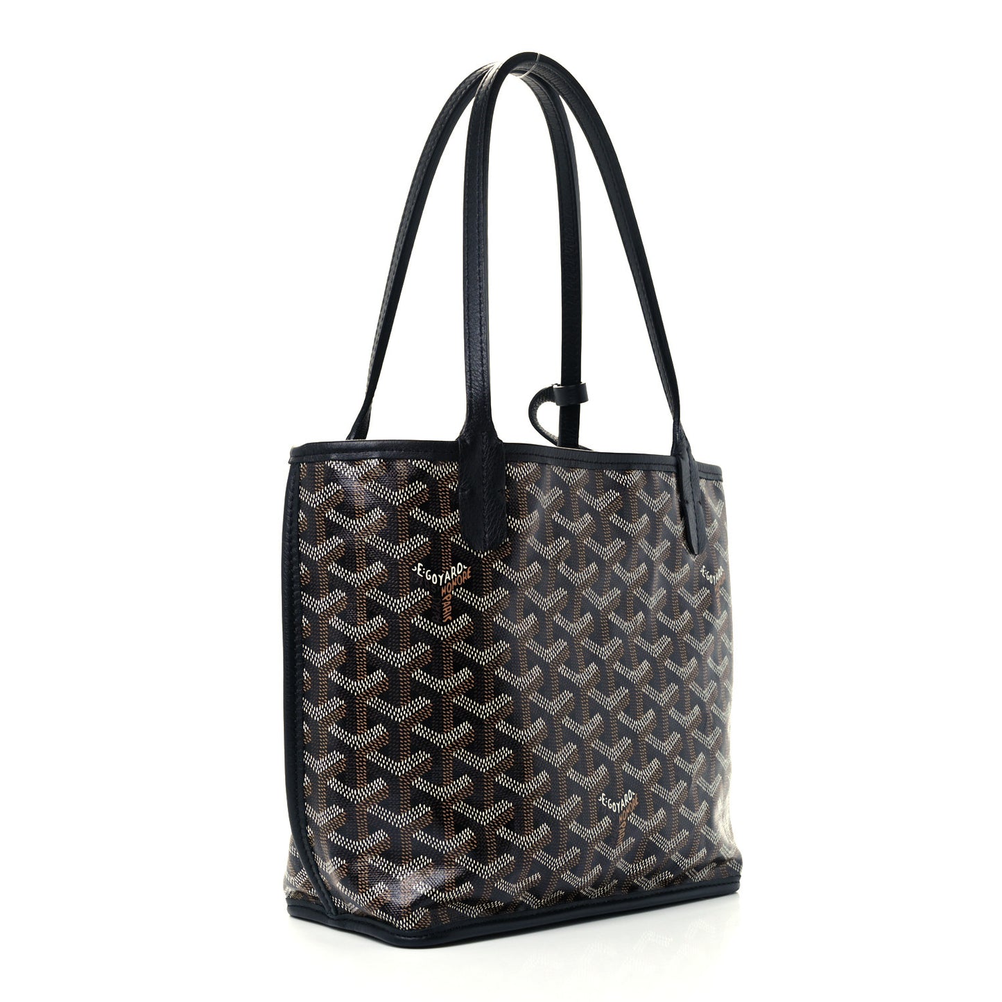 Goyardine Reversible Mini Anjou Black