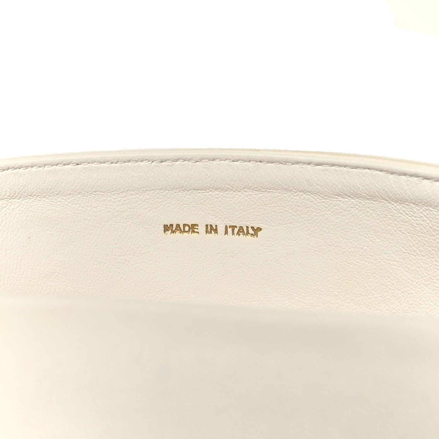 Chanel Lambskin Quilted CC Flap Bag White Black 7 of 12
