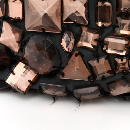 Valentino Garavani Vitello Crystal Ombre Tote Black 12 of 14