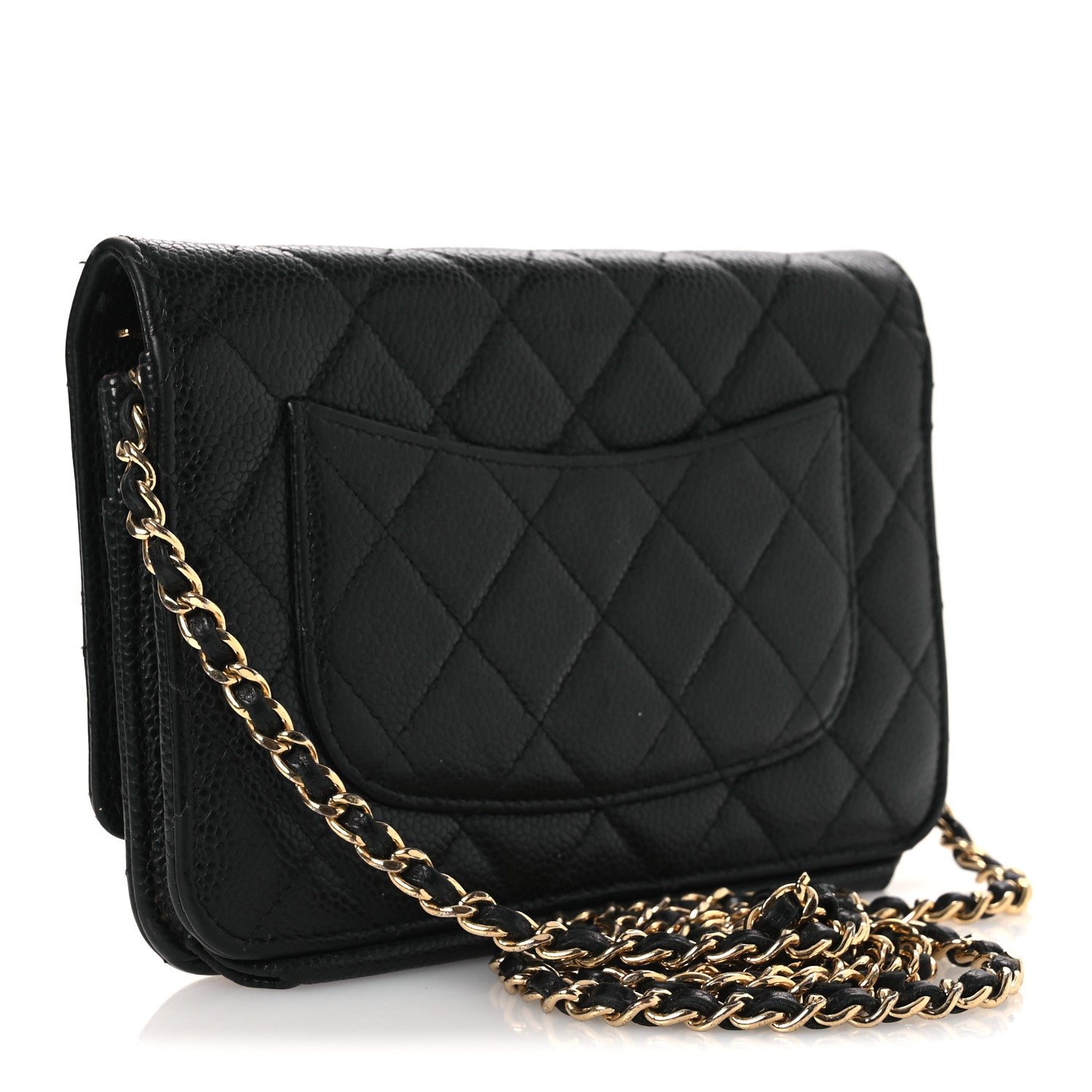 Chanel Caviar Quilted Wallet on Chain WOC Black 2 of 17