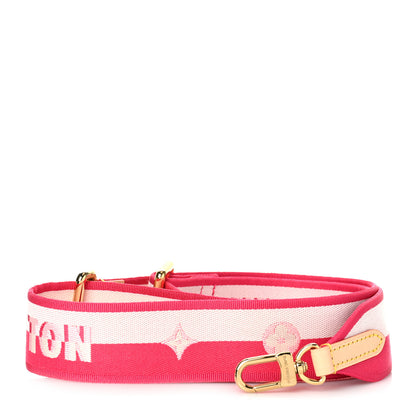 Louis Vuitton Jacquard Neverfull BB Shoulder Strap Pink Peony 1 of 3