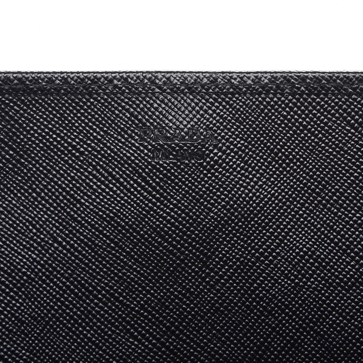 Saffiano Metal Oro Chain Wallet Nero Black