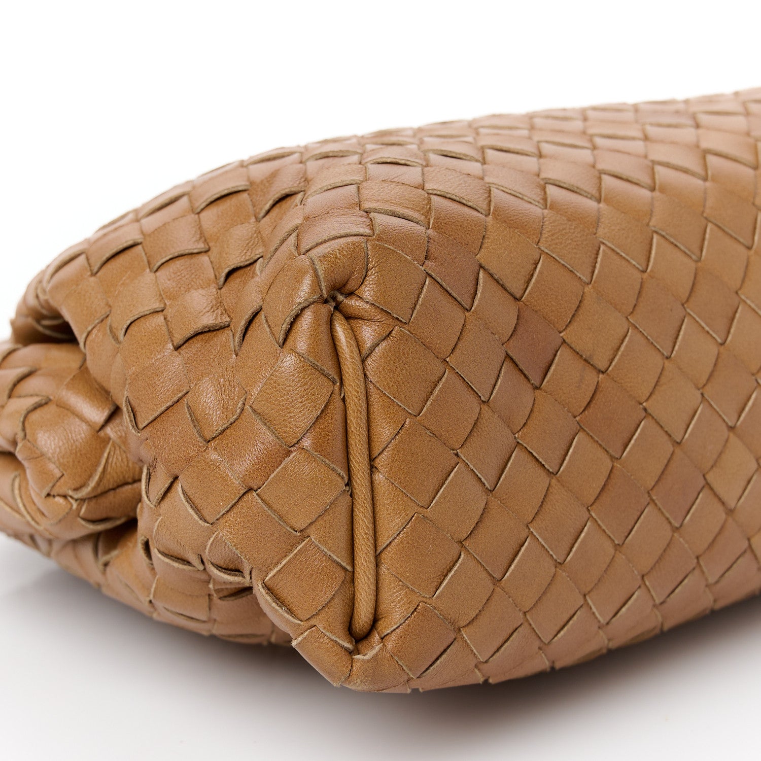 Bottega Veneta Nappa Intrecciato The Lauren 1980 Clutch Camel 9 of 10