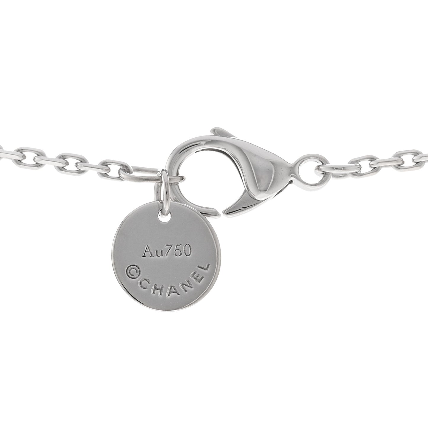 18K White Gold Ceramic Ultra Pendant Necklace White