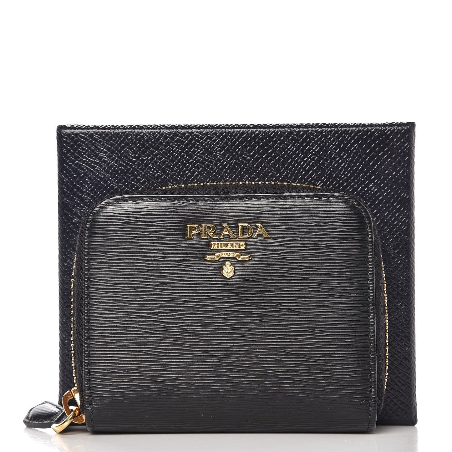Vitello Move Metal Coin Purse Nero Black