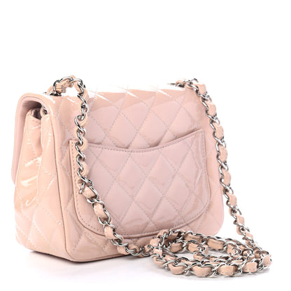Chanel Patent Quilted Mini Square Flap Pink 2 of 4
