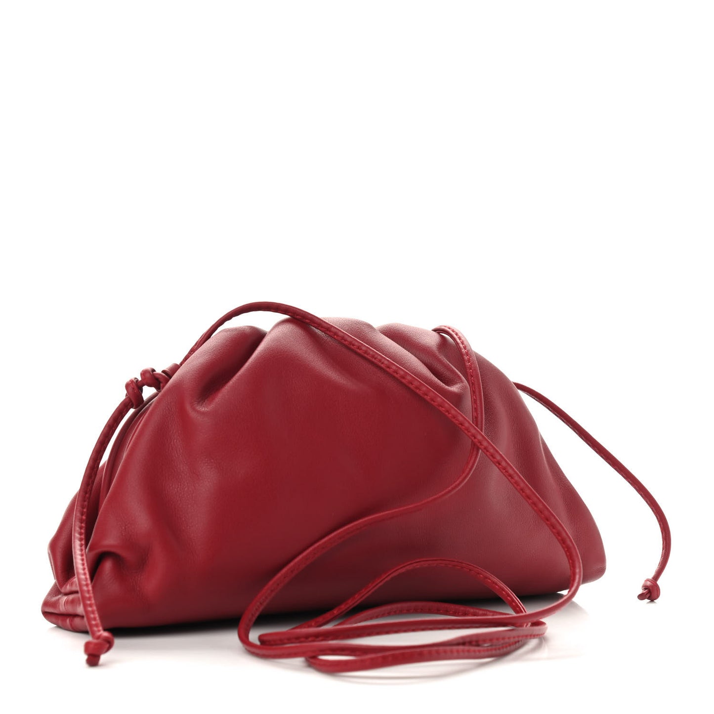 Butter Calfskin The Mini Pouch Dark Red