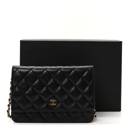 Chanel Caviar Quilted Wallet on Chain WOC Black 20 of 21