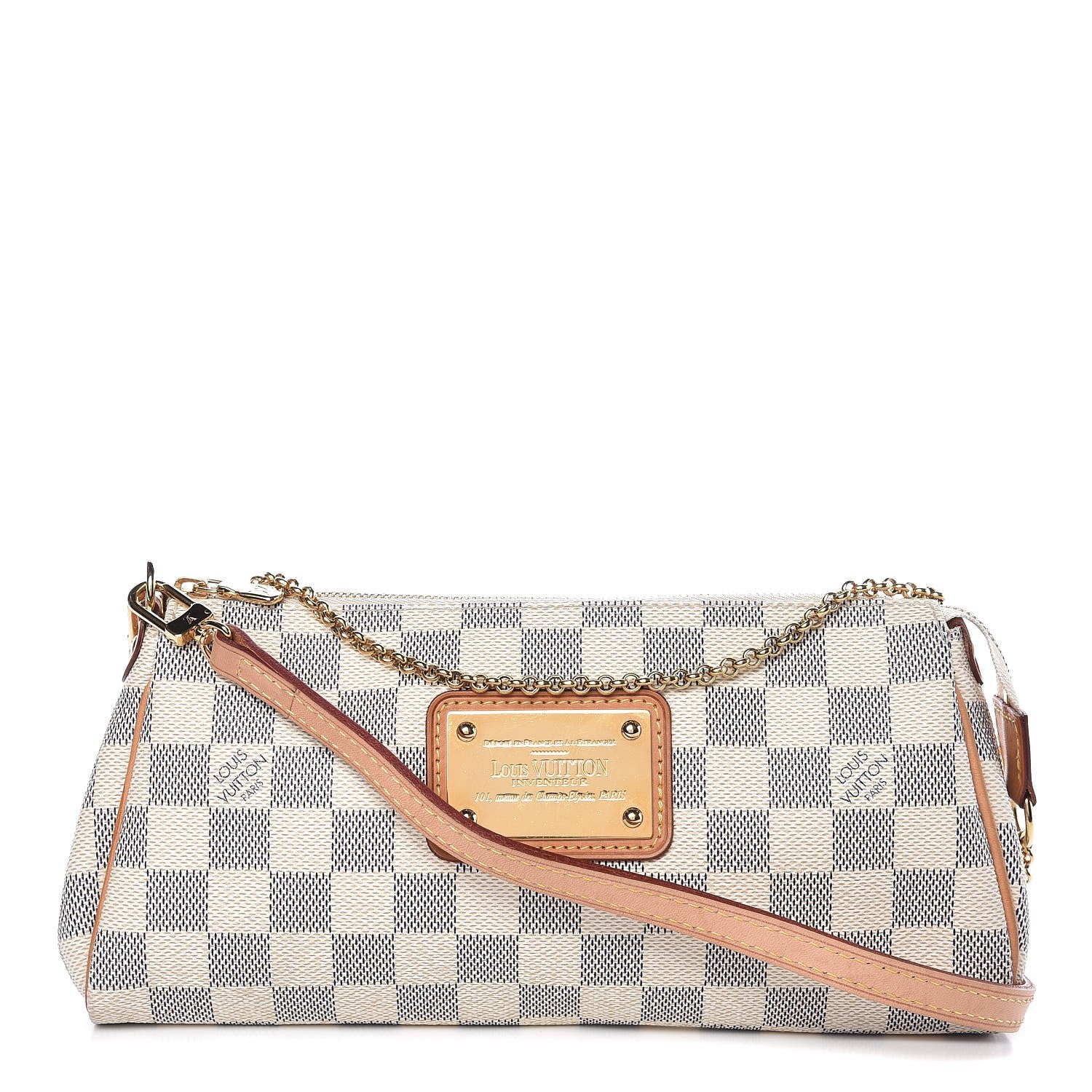 Louis Vuitton Damier Azur Eva Clutch 1 of 9