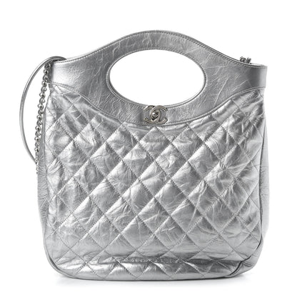 Chanel Metallic Crumpled Calfskin Small 31 Shopping Bag Silver 1 of 10