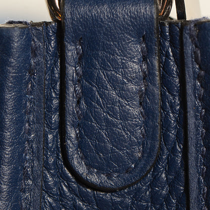 Hermes Taurillon Clemence Evelyne TPM Bleu Saphir 14 of 15