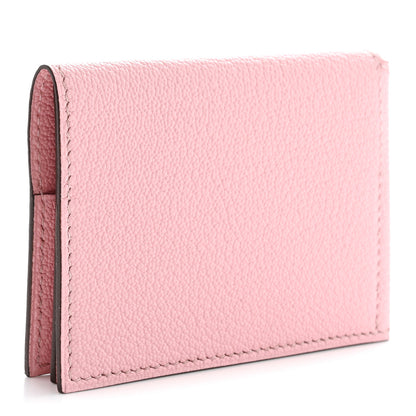 Hermes Chevre Mysore Guernesey Card Case Rose Sakura 3 of 8