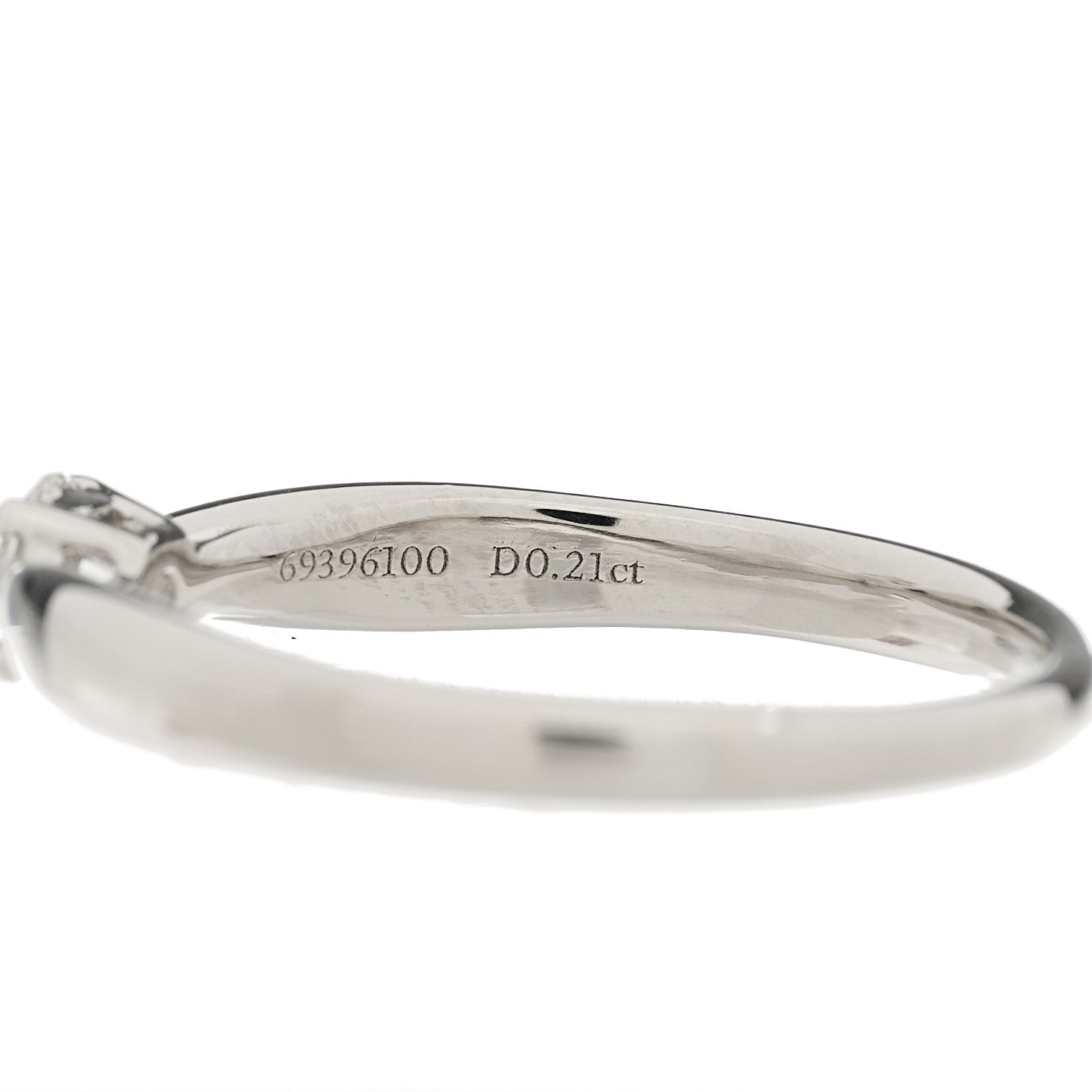 Platinum Diamond .21ct Harmony Solitaire Engagement Ring 53 6.25