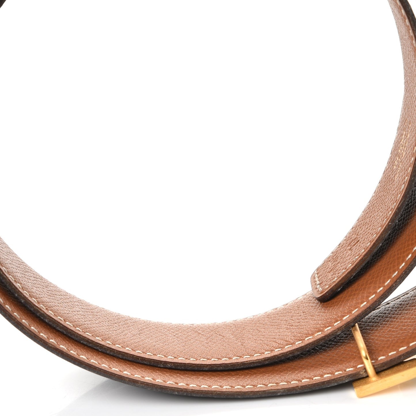 Box Epsom 32mm H Belt 72 Black Gold
