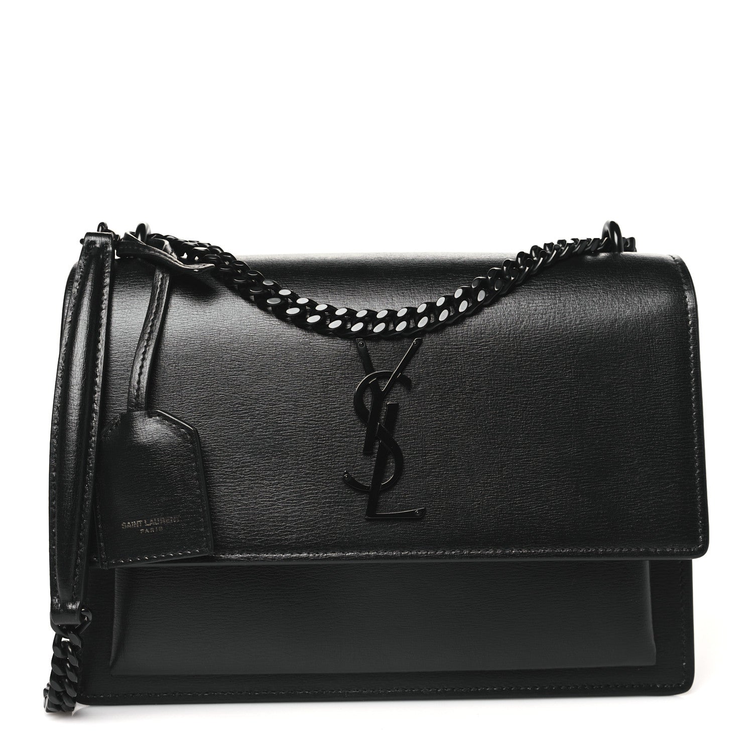 Saint Laurent Calfskin Medium Monogram Monochrome Sunset Black 1 of 11