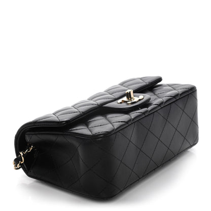 Chanel Lambskin Quilted Mini Rectangular Flap Black 3 of 12