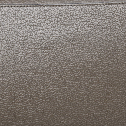 Celine Drummed Calfskin Suede Medium Trapeze Taupe 9 of 20