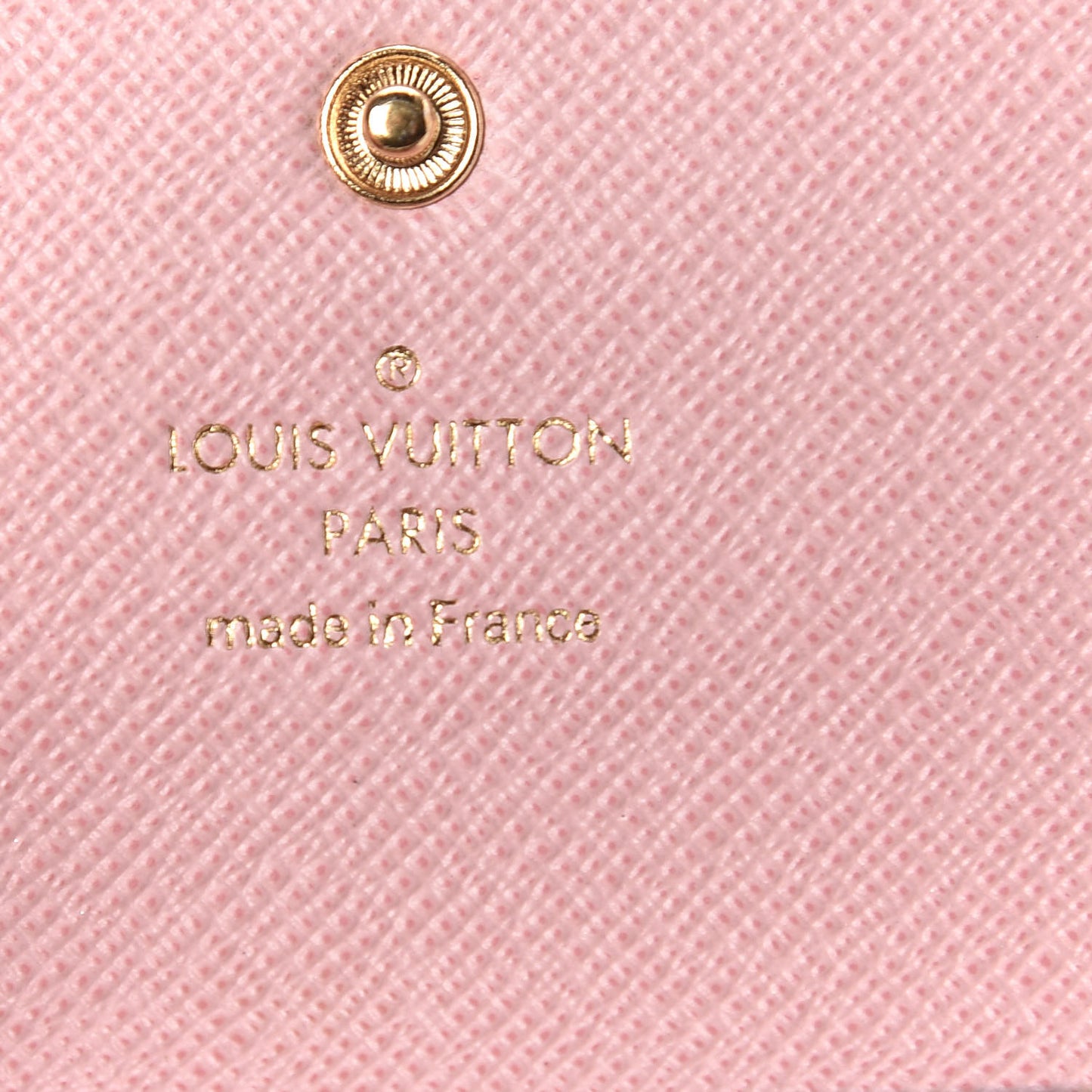 Damier Ebene Multicles 6 Key Holder Rose Ballerine